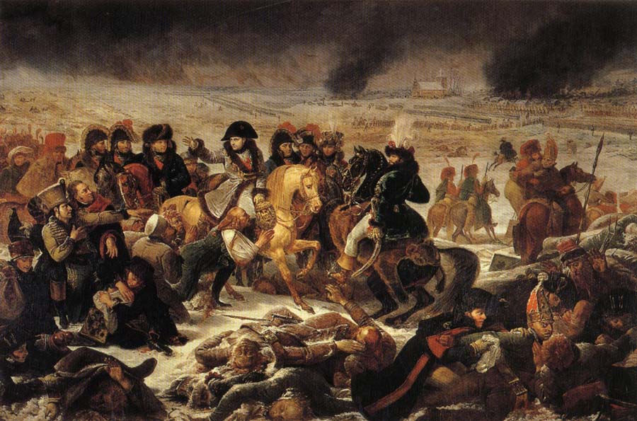 Napoleon auf dem Schlachtfeld von Preubisch-Eylau